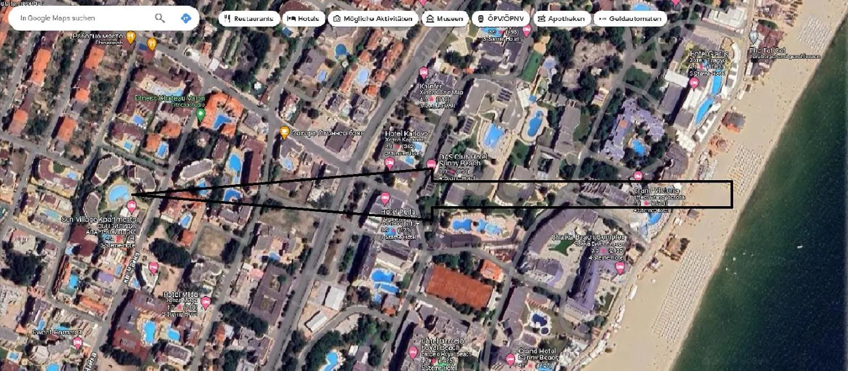 Apartment In Sunny Beach, Complex Sun Village, 80 Qm, 2 Bedrooms & Living Room Near To The Beach, Swimming Pool, Garden